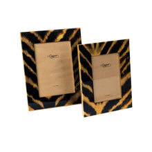 Caspari Go Wild Black and Gold Lacquer Picture Frame - 4 x 6