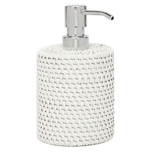 Pigeon and Poodle Soap Pump  Rattan white gray green