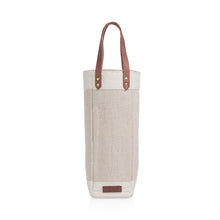 Picnic Time Custom Pinot Jute Single Bottle Insulated Wine Tote Bag - Just a Splash