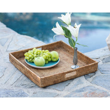 Artifacts Trading Company Square Serving Tray - Ottoman with Cutout Handles