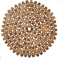 Kim Seybert Placemats Round Bamboo White or Natural