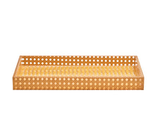 Kim Seybert Reed Tray in Natural 14.5 x 7.5 x 1.5