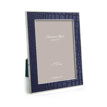 Addison Ross Blue Croc & Silver Frame 5 x 7