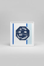 Ellie Rittenhouse Design 18 x 18 Vintage Matchbook & Beach Tag Art Framed
