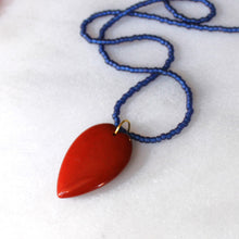 The Silver Wren Necklace Stone Heart Various Colors