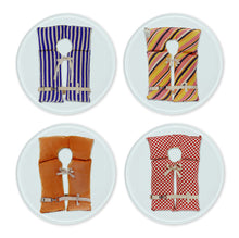 Barloga Studios Glass Coasters (set of 4) - Life Vests