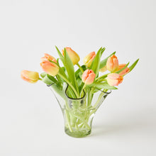 Half Past Seven Petite Lettuce Leaf Vase in Clear