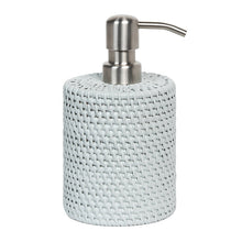Pigeon and Poodle Soap Pump  Rattan white gray green