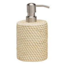 Pigeon and Poodle Soap Pump  Rattan white gray green