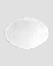 Q Squared Ruffle White Melamine Large Oval Platter
