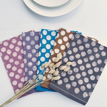 Sobremesa Brown Polka Dots Cotton Cloth Dinner Napkins | Table Linens