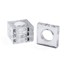 Caspari Acrylic Napkin Rings - Set of 4