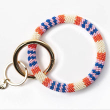 INK + ALLOY Chloe Varigated Stripe Key Ring Coastal