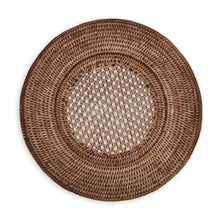 Caspari Rattan Round Charger Plate Ttop Rattan Dinner Plate - Round